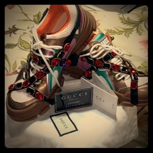 Gucci - Flashtrek Sneaker with Removable Crystals